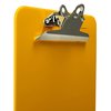 Better Office Products Plastic Clipboards, Durable, 12.5 x 9 Inch, Standard Metal Clip, Yellow, 12PK 45120